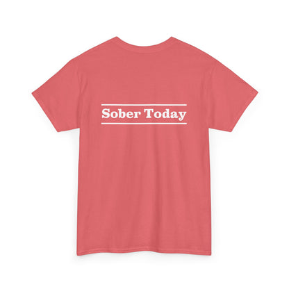 Haler Smith - T-Shirt - Haler Smith Heavy Cotton Short Sleeve Tee - Sober Today 3 - S - XL