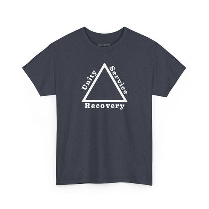 Recovery Short Sleeve T-Shirt | Unity Service Recovery Design 1 On The Front