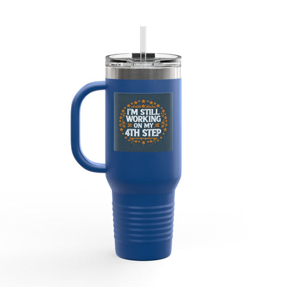 Haler Smith Insulated Travel Mug with Straw 40 oz. - Still Working On My 4th Step 1