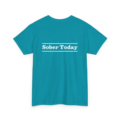 Haler Smith - T-Shirt - Haler Smith Heavy Cotton Short Sleeve Tee - Sober Today 3 - S - XL
