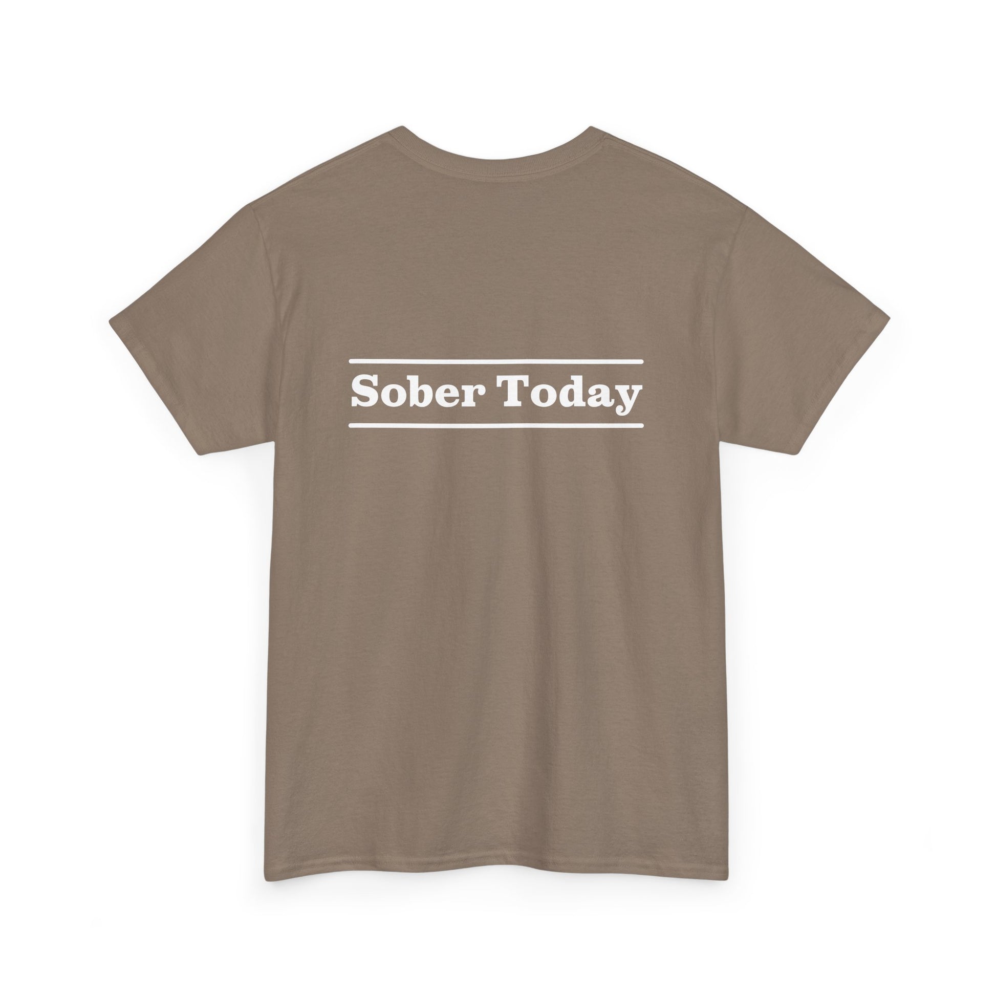 Haler Smith - T-Shirt - Haler Smith Heavy Cotton Short Sleeve Tee - Sober Today 3 - S - XL