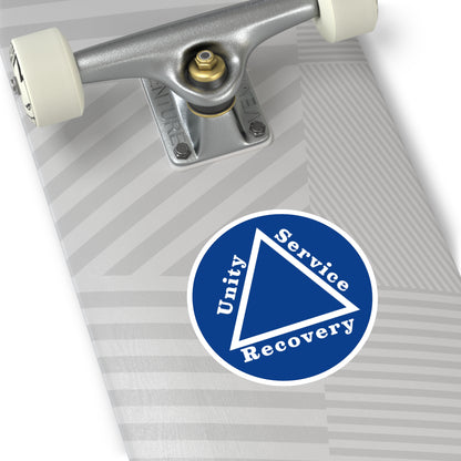 Haler Smith Vinyl Round Sticker - Unity Service Recovery 1 - Dark Blue