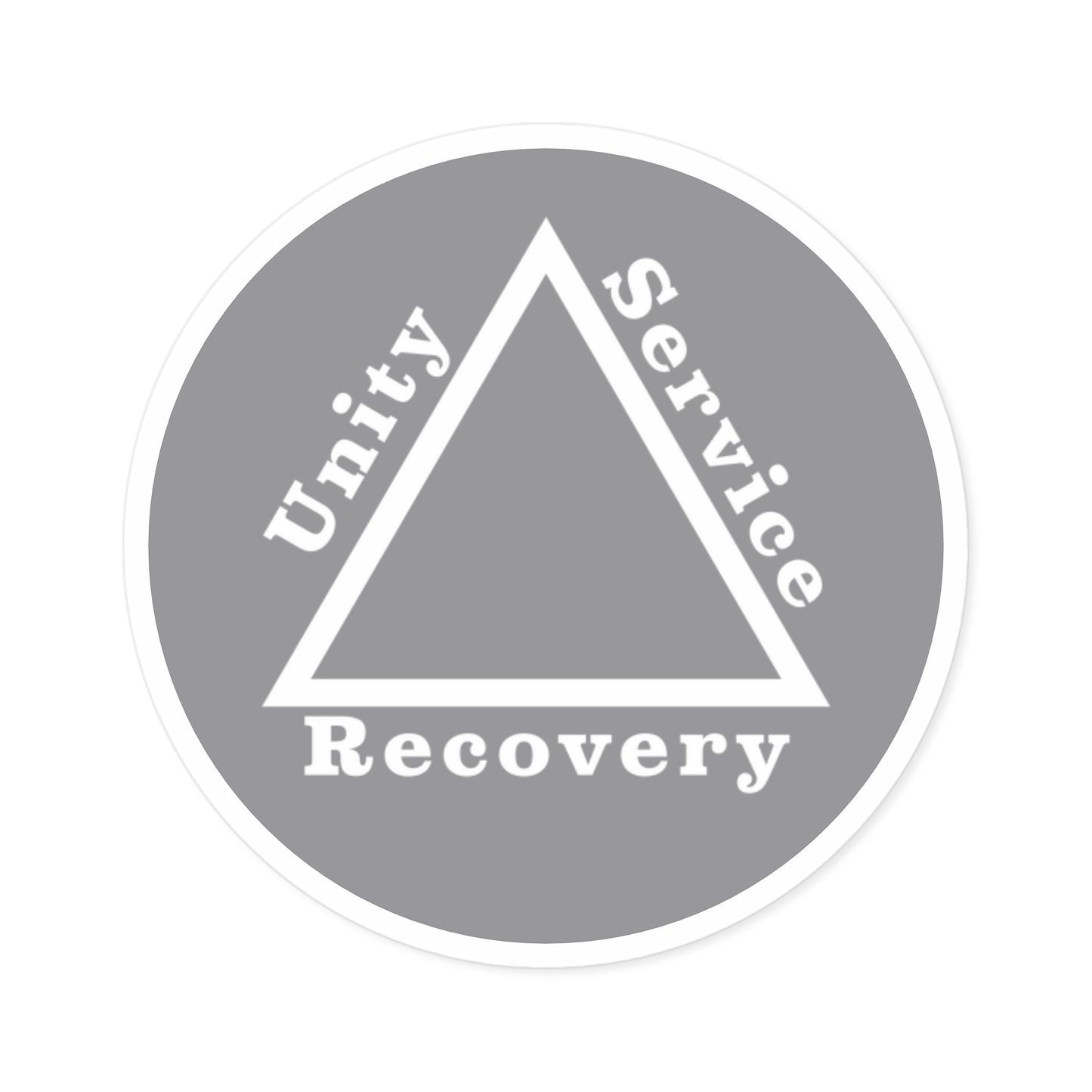 Haler Smith Vinyl Round Sticker - Unity Service Recovery 1 - Gray