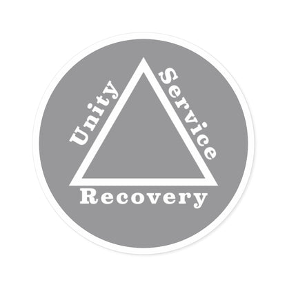 Haler Smith Vinyl Round Sticker - Unity Service Recovery 1 - Gray