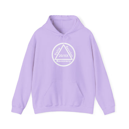 Sobriety Hoodie | Unity Service Recovery Sobriety Years Design 1 On The Front