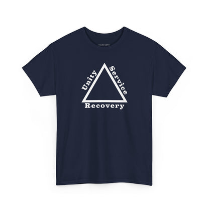 Recovery Short Sleeve T-Shirt | Unity Service Recovery Design 1 On The Front