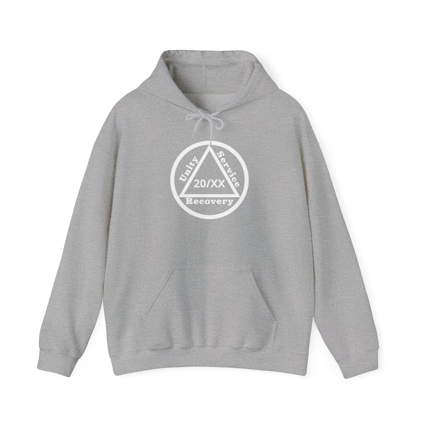 Sobriety Hoodie | Unity Service Recovery Sobriety Years Design 1 On The Front