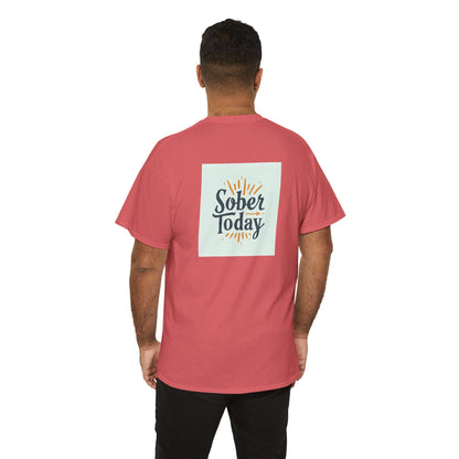 Haler Smith - T-Shirt - Haler Smith Heavy Cotton Short Sleeve Tee - Sober Today 6 - S - XL