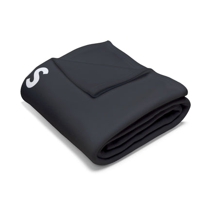 Haler Smith Polar Fleece Blanket - 12 Steps - Black