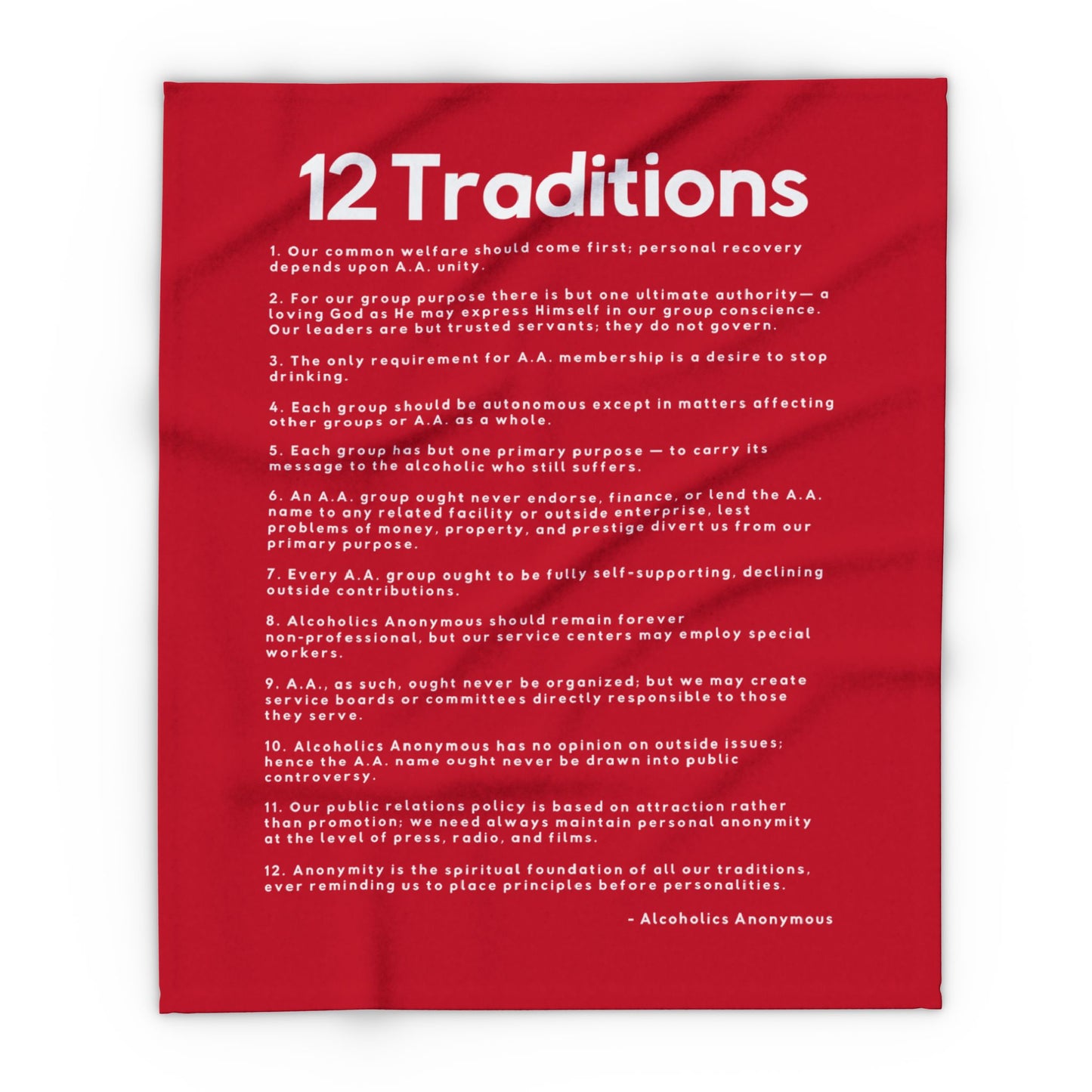 Haler Smith Polar Fleece Blanket - 12 Traditions - Dark Red