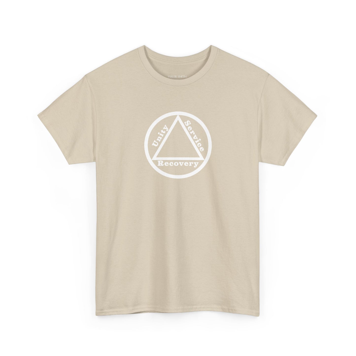 Sobriety Short Sleeve T-Shirt | Unity Service Recovery Design 1 On The Front