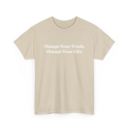 Recovery Short Sleeve T-Shirt | Change Your Truth Change Your Life On The Front