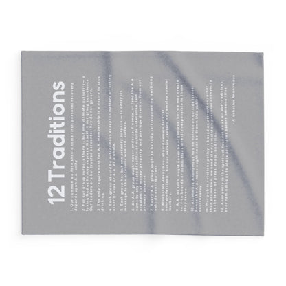 Haler Smith - Home Decor - Haler Smith Polar Fleece Blanket - 12 Traditions - Light Gray