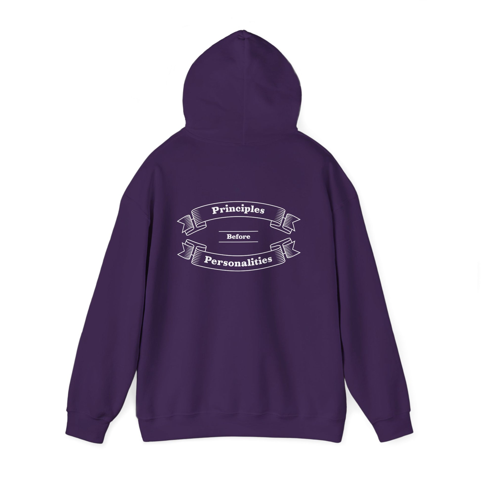 Haler Smith - Hoodie - Haler Smith Cotton Blend Hooded Sweatshirt Hoodie - Principles Before Personalities 1 - 2XL - 5XL