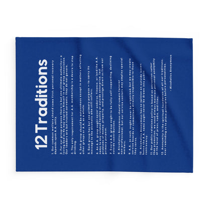 Haler Smith - Home Decor - Haler Smith Polar Fleece Blanket - 12 Traditions - Dark Blue