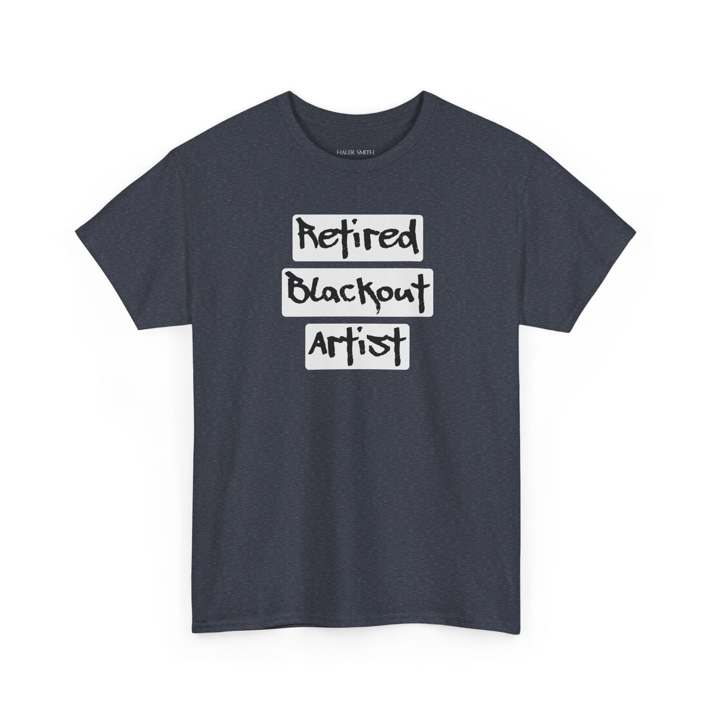 Recovery Short Sleeve T-Shirt | Retired Blackout Artist Design 1 On The Front