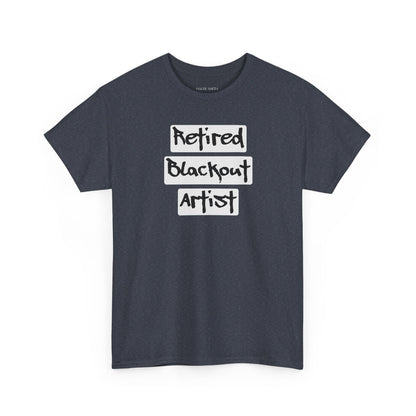Recovery Short Sleeve T-Shirt | Retired Blackout Artist Design 1 On The Front