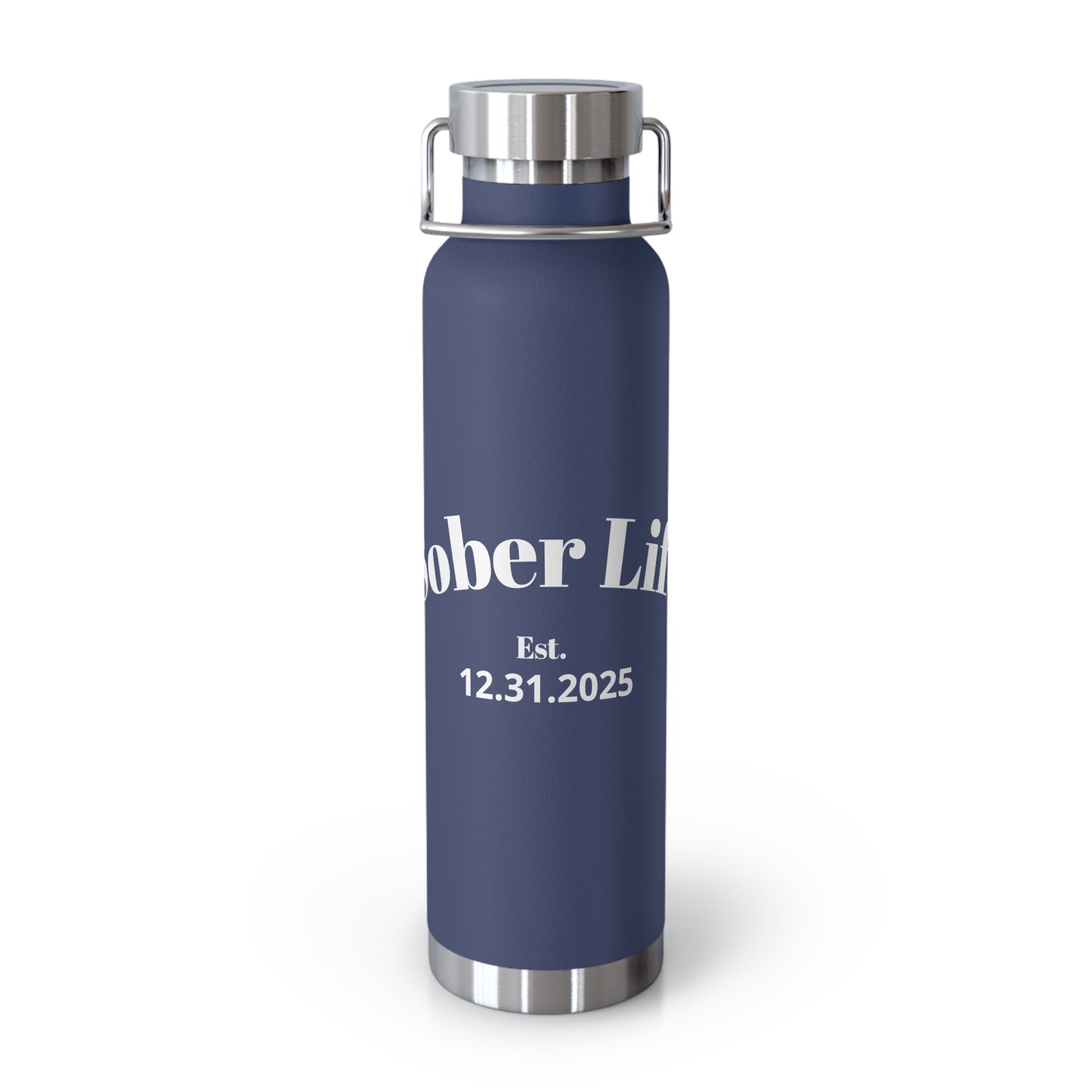 Recovery Insulated Water Bottle 22oz | Sober Life Est. Design 1