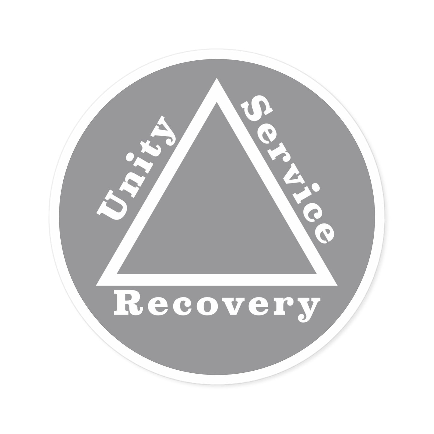 Haler Smith Vinyl Round Sticker - Unity Service Recovery 1 - Gray