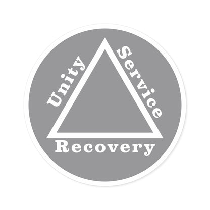 Haler Smith Vinyl Round Sticker - Unity Service Recovery 1 - Gray