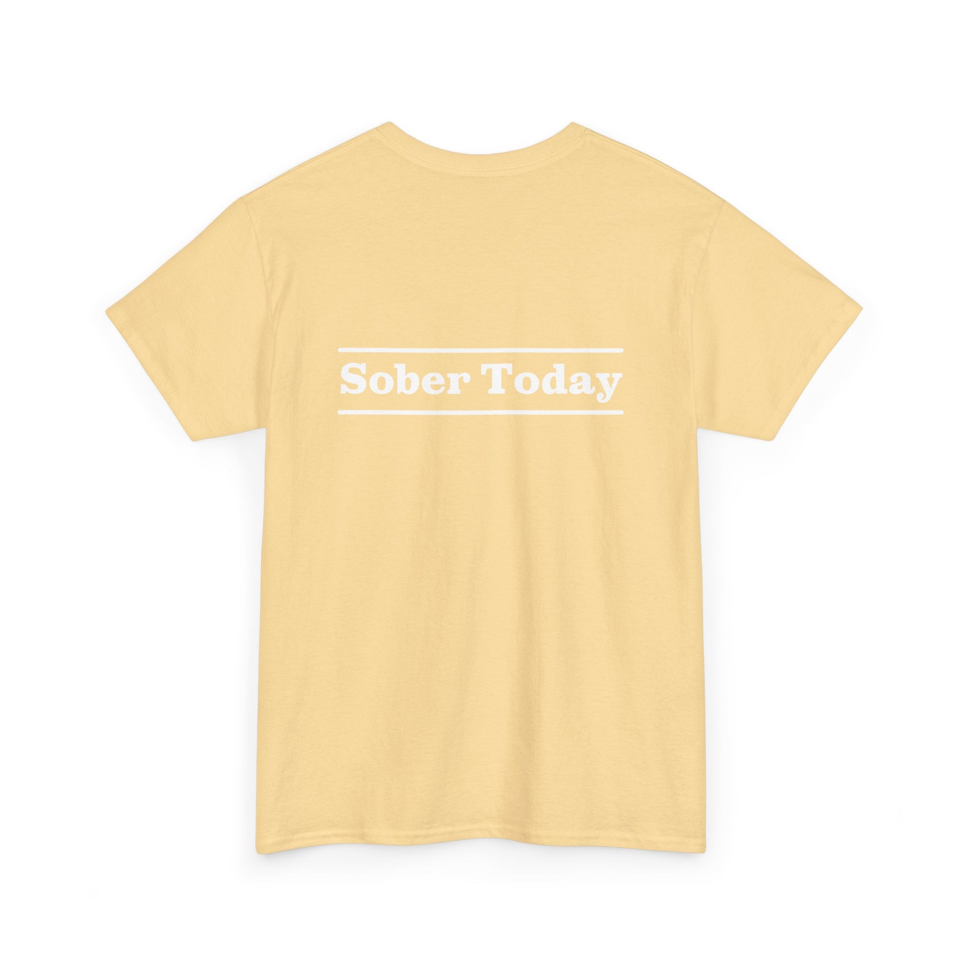 Haler Smith - T-Shirt - Haler Smith Heavy Cotton Short Sleeve Tee - Sober Today 3 - S - XL