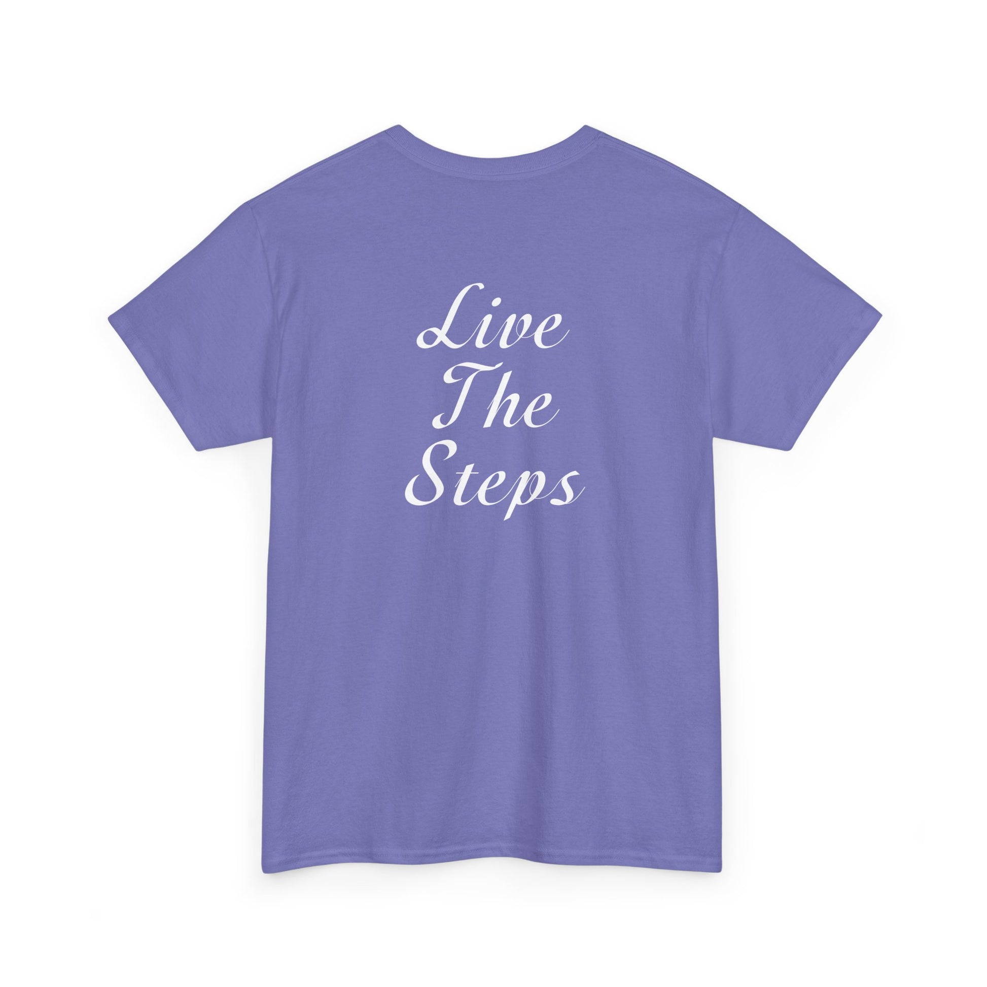 Haler Smith - T-Shirt - Haler Smith Heavy Cotton Short Sleeve Tee S - XL - Live The Steps - White Letters