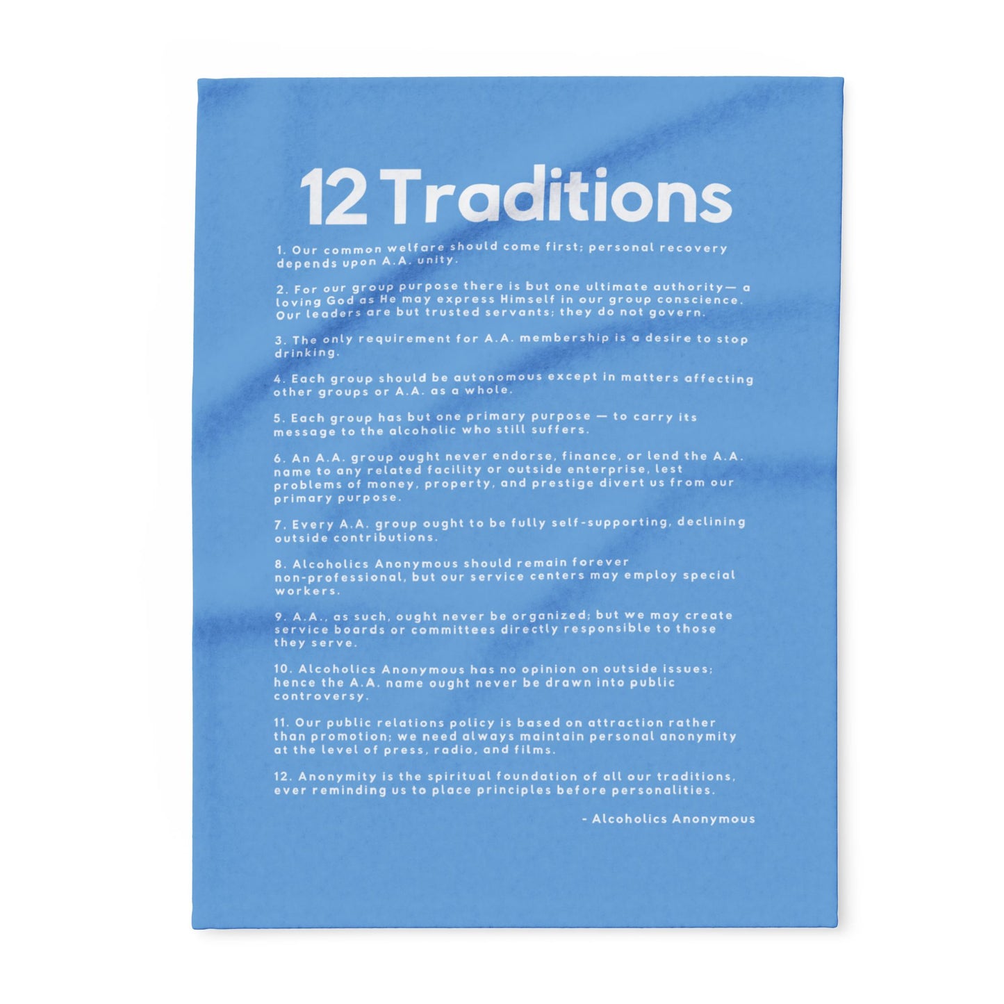 Haler Smith Polar Fleece Blanket - 12 Traditions - Light Blue