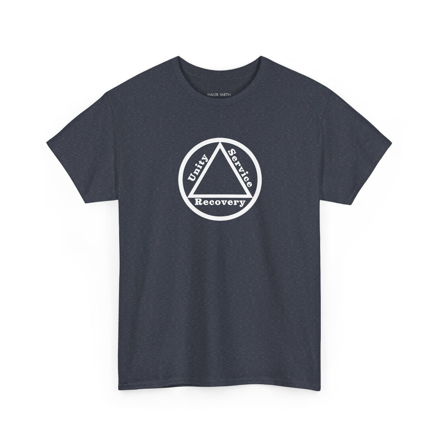 Sobriety Short Sleeve T-Shirt | Unity Service Recovery Design 1 On The Front