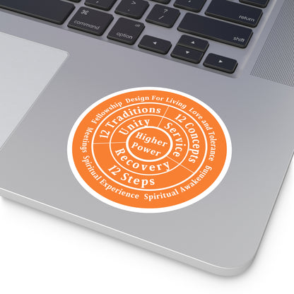 Haler Smith Vinyl Round Sticker - Higher Power 1 - Crusta