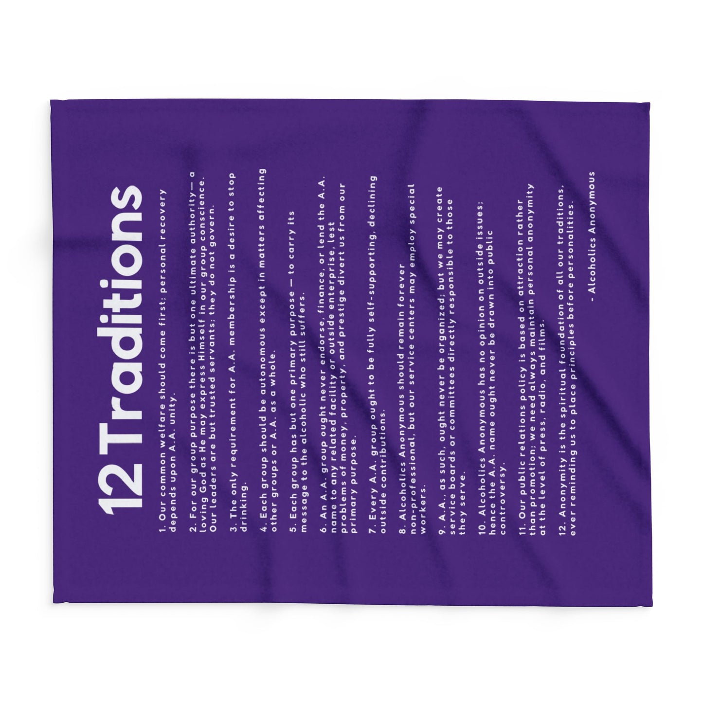 Haler Smith Polar Fleece Blanket - 12 Traditions - Purple