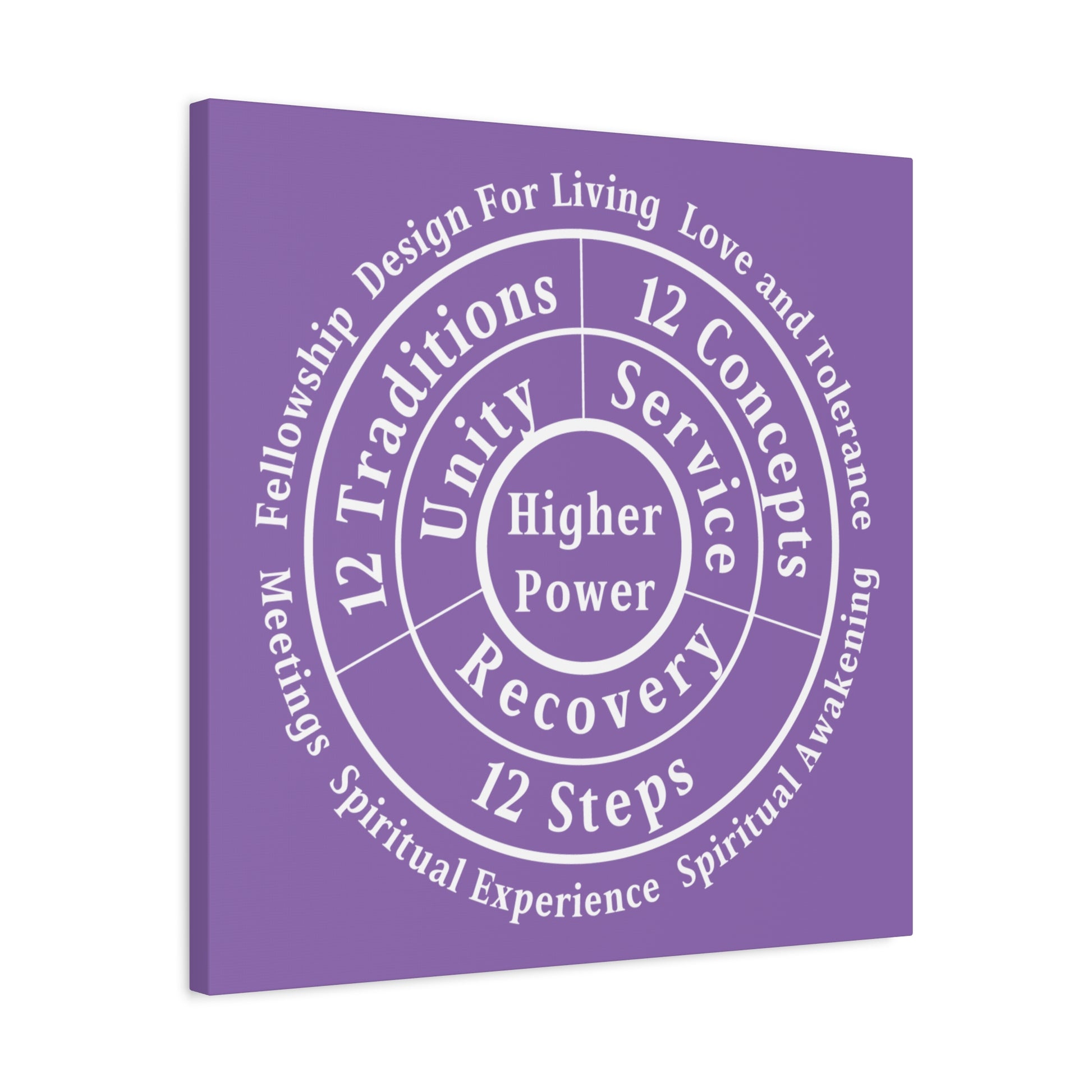 Haler Smith - Canvas - Haler Smith Matte Canvas - Higher Power 1 - Light Purple Matte Finish