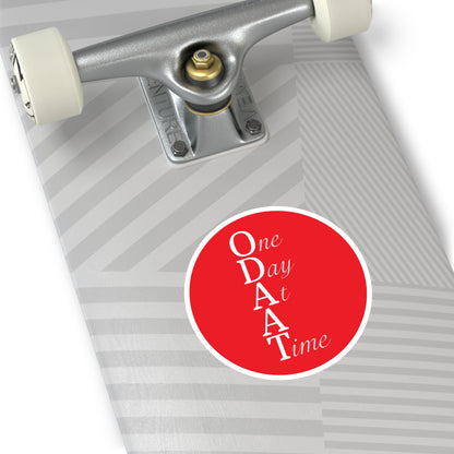 Haler Smith Vinyl Round Sticker - ODAAT - Red