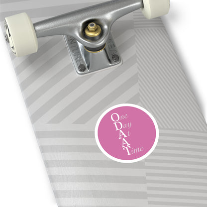 Haler Smith Vinyl Round Sticker - ODAAT - Light Pink