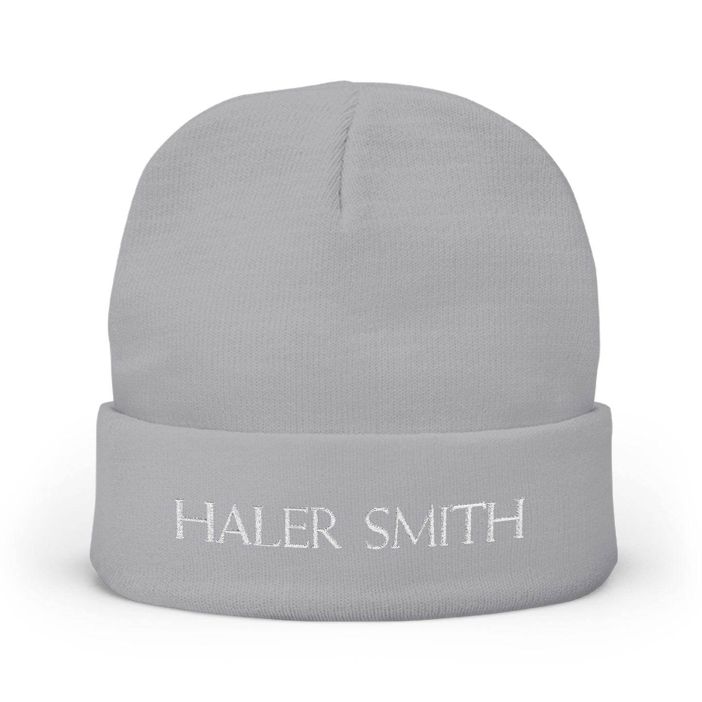 Haler Smith Knit Beanie - HALER SMITH - White Letters