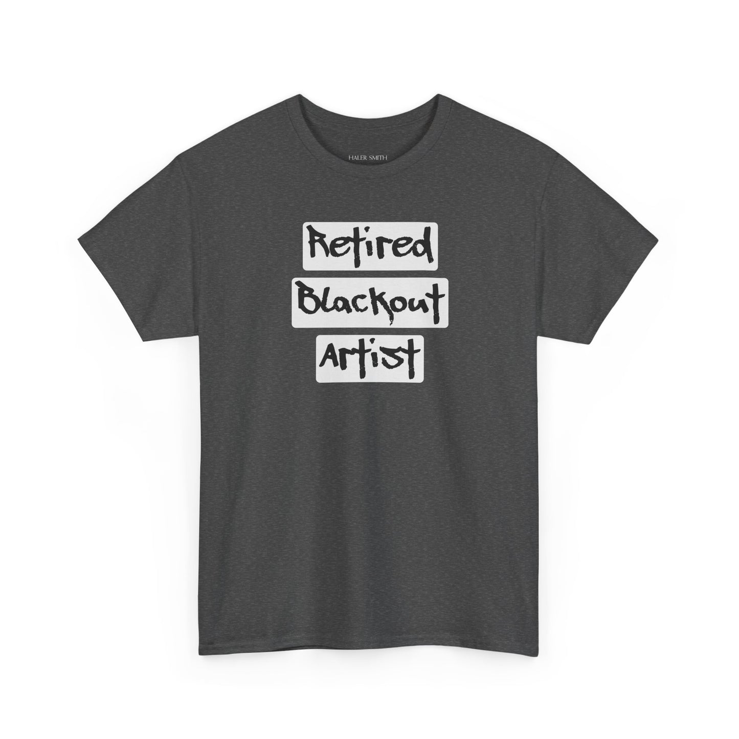 Recovery Short Sleeve T-Shirt | Retired Blackout Artist Design 1 On The Front