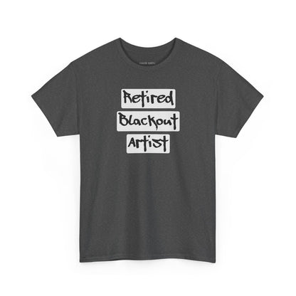 Recovery Short Sleeve T-Shirt | Retired Blackout Artist Design 1 On The Front