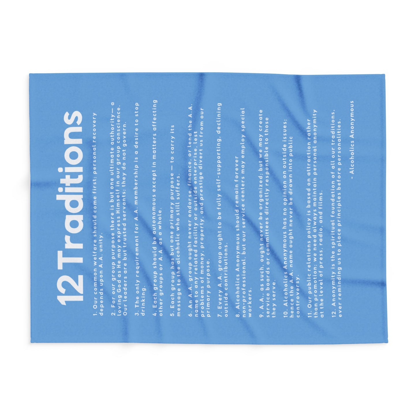 Haler Smith Polar Fleece Blanket - 12 Traditions - Light Blue