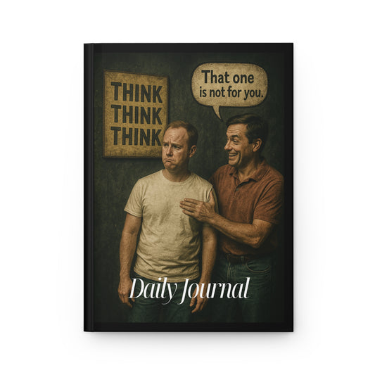 Haler Smith Hardcover Journal - Daily Journal - Think Is Not For You - Clubhouse Wall