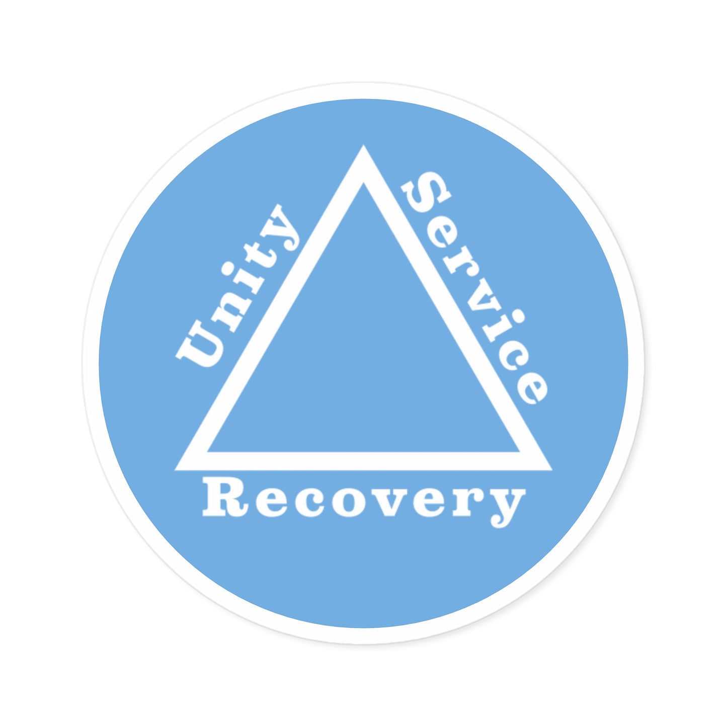 Haler Smith Vinyl Round Sticker - Unity Service Recovery 1 - Light Blue