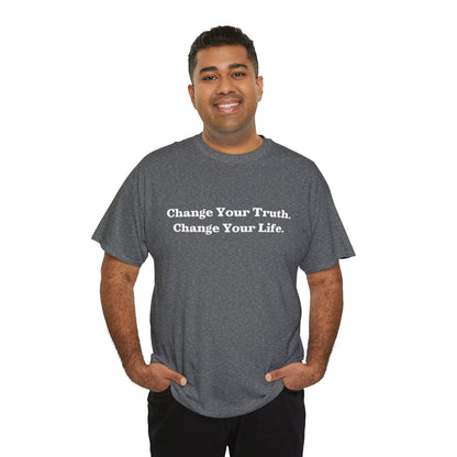 Recovery Short Sleeve T-Shirt | Change Your Truth Change Your Life On The Front