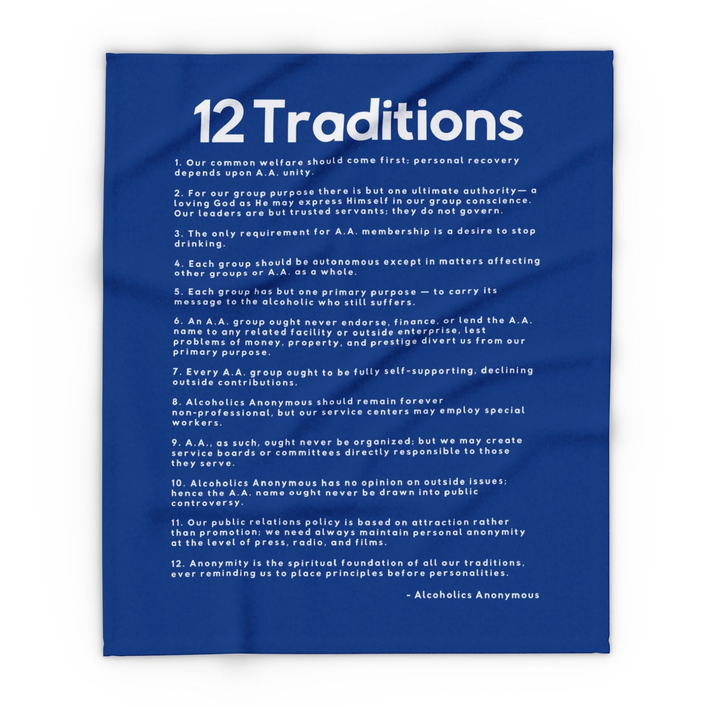 Haler Smith Polar Fleece Blanket - 12 Traditions - Dark Blue