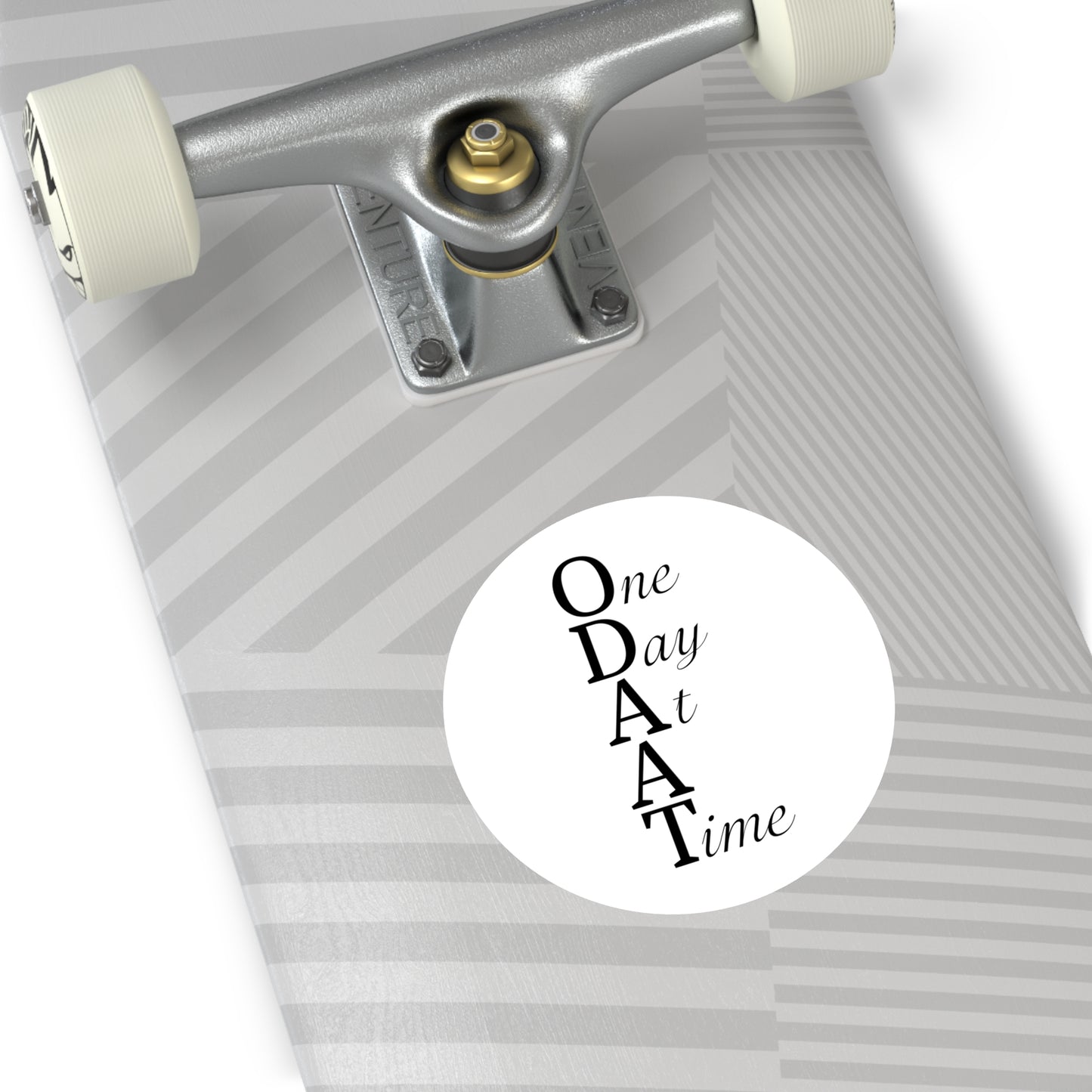Haler Smith Vinyl Round Sticker - ODAAT - White