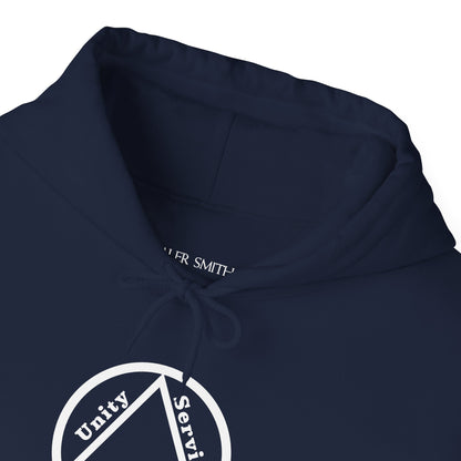 Recovery Hoodie | Unity Service Recovery Design 1 On The Front
