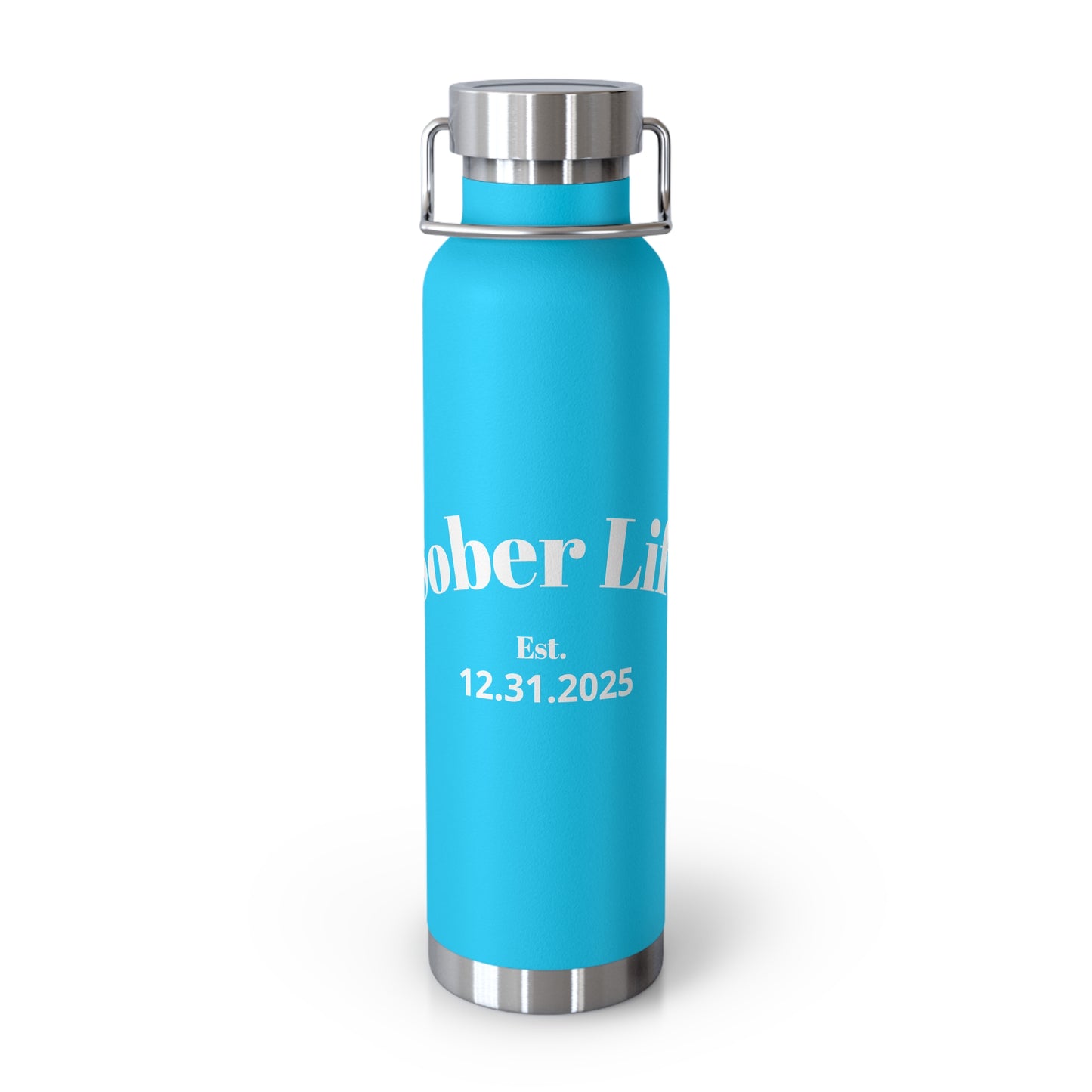 Recovery Insulated Water Bottle 22oz | Sober Life Est. Design 1