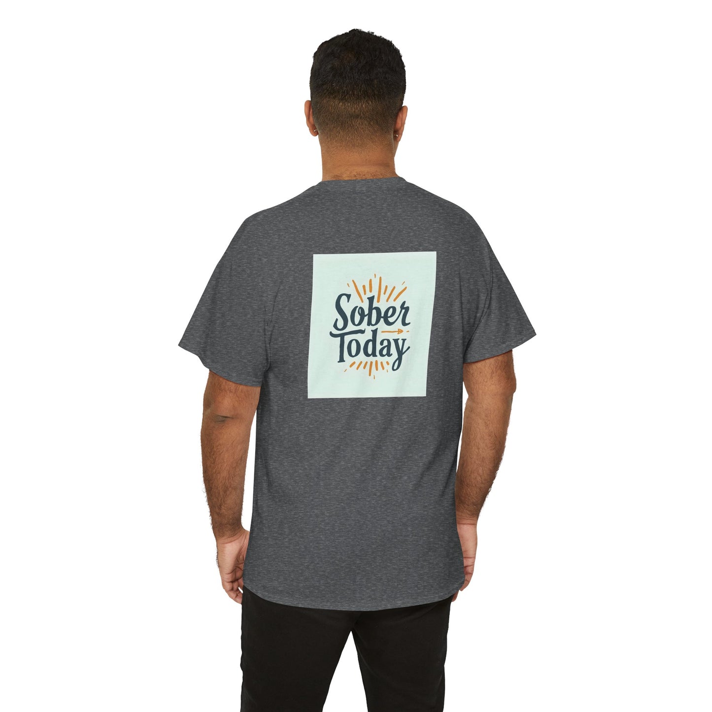 Haler Smith - T-Shirt - Haler Smith Heavy Cotton Short Sleeve Tee - Sober Today 6 - S - XL