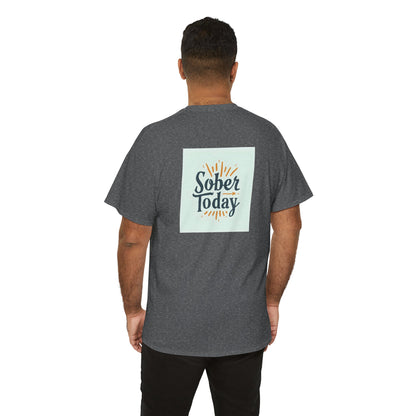 Haler Smith - T-Shirt - Haler Smith Heavy Cotton Short Sleeve Tee - Sober Today 6 - S - XL