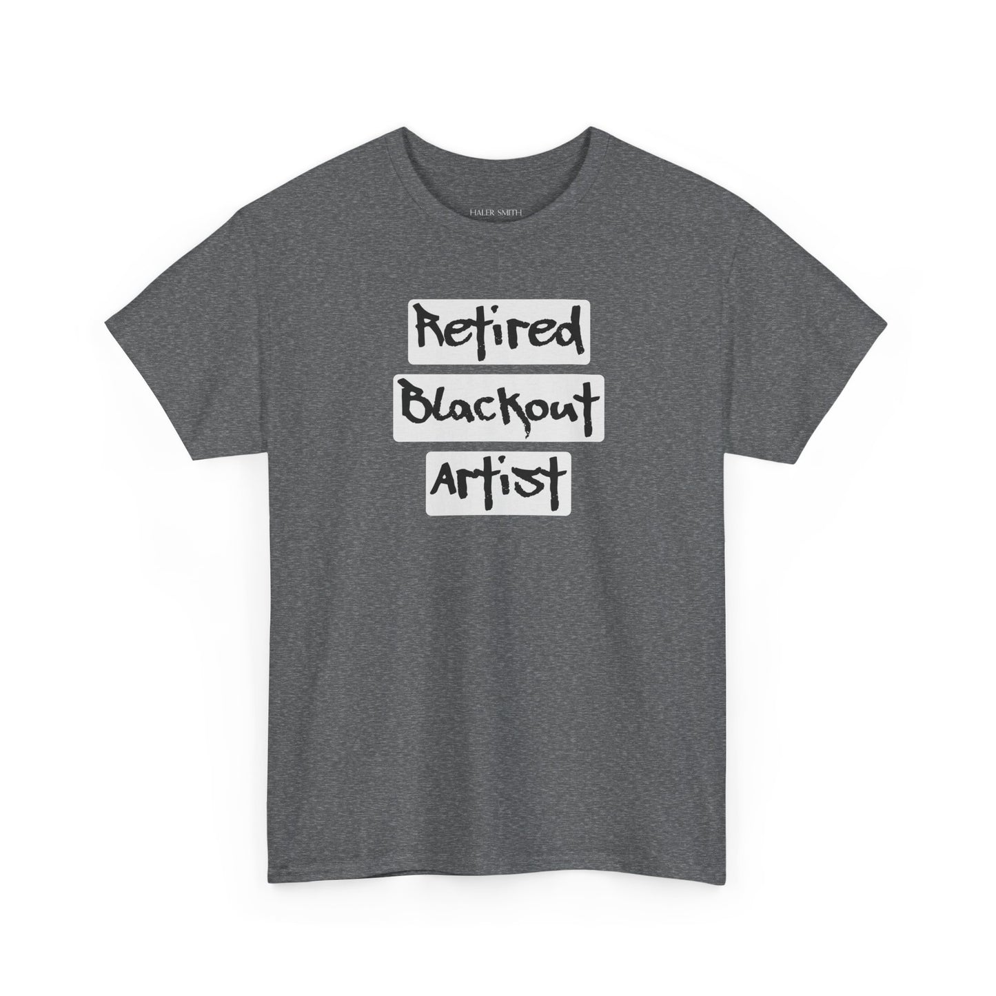 Recovery Short Sleeve T-Shirt | Retired Blackout Artist Design 1 On The Front