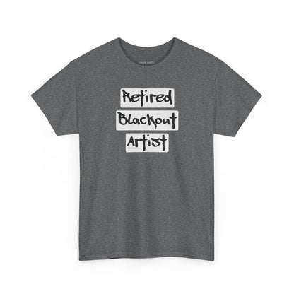 Recovery Short Sleeve T-Shirt | Retired Blackout Artist Design 1 On The Front