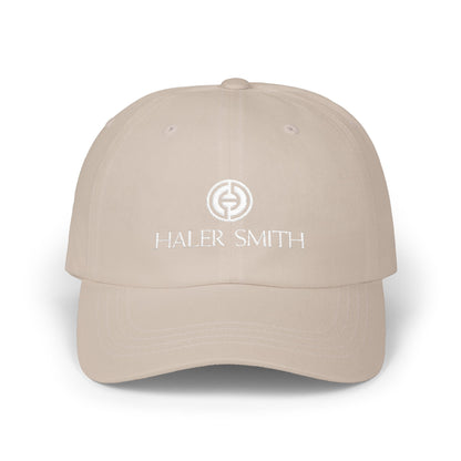 Haler Smith - Hats - Haler Smith Dad Cap - Haler Smith Logo - White