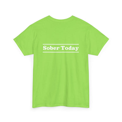 Haler Smith - T-Shirt - Haler Smith Heavy Cotton Short Sleeve Tee - Sober Today 3 - 2XL - 5XL